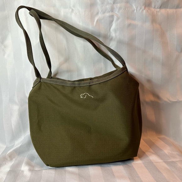 Cute Olive Green/Cream Reversible Roots Bag - Picture 6 of 10